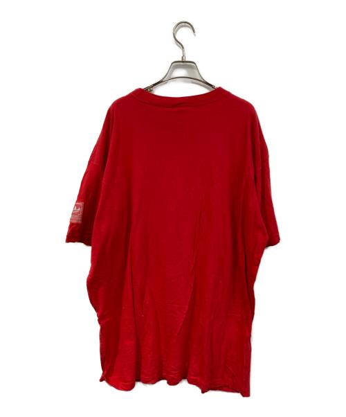 adidas（アディダス）adidas (アディダス) プリントTシャツ レッド サイズ:XLの古着・服飾アイテム
