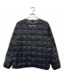 TAION（タイオン）の古着「ベーシック クルーネックボタン インナーダウンジャケット」｜ブラック