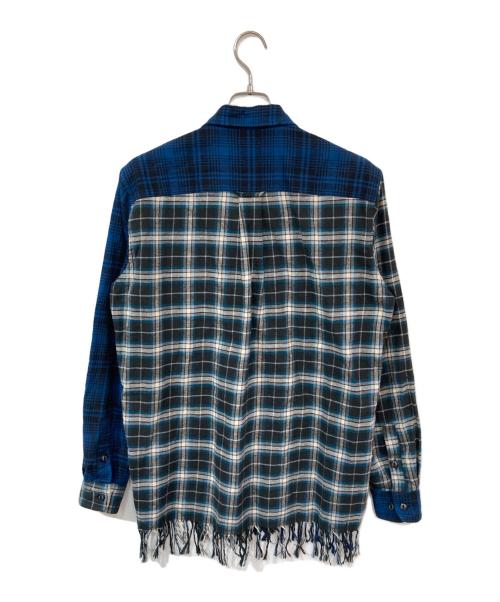 BAL（バル）BAL (バル) チェックシャツ ブルー サイズ:LARGEの古着・服飾アイテム