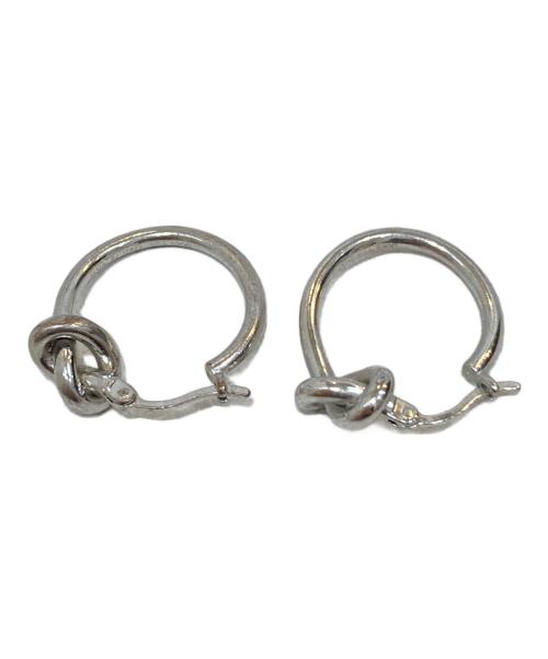 CELINE（セリーヌ）CELINE (セリーヌ) ノットスモールフープピアス シルバーの古着・服飾アイテム