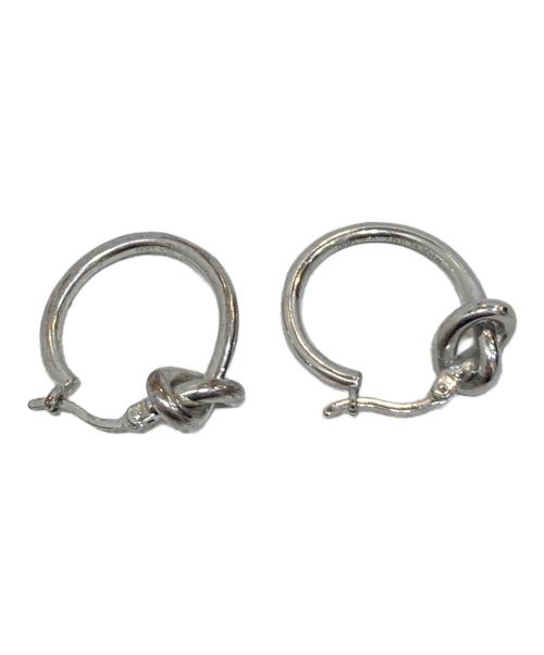 CELINE（セリーヌ）CELINE (セリーヌ) ノットスモールフープピアス シルバーの古着・服飾アイテム
