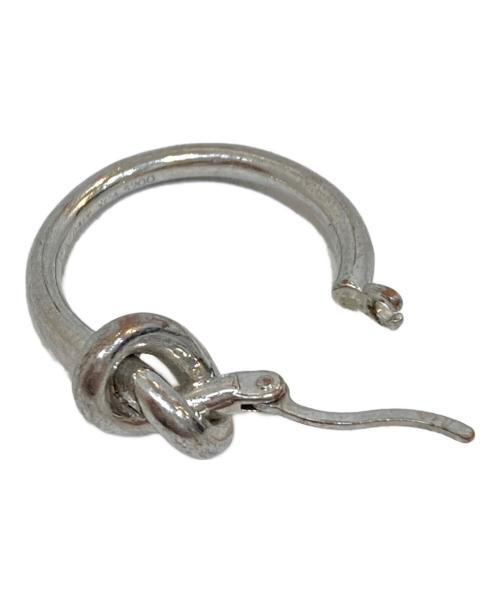 CELINE（セリーヌ）CELINE (セリーヌ) ノットスモールフープピアス シルバーの古着・服飾アイテム