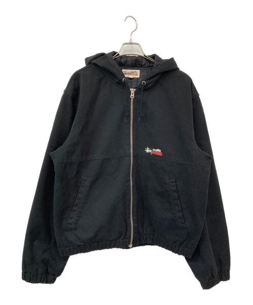 stussy（ステューシー）stussy (ステューシー) CANVAS INSULATED WORK JACKET/キャンバスインシュレイテッドワークジャケット ブラック サイズ:SIZE XLの古着・服飾アイテム