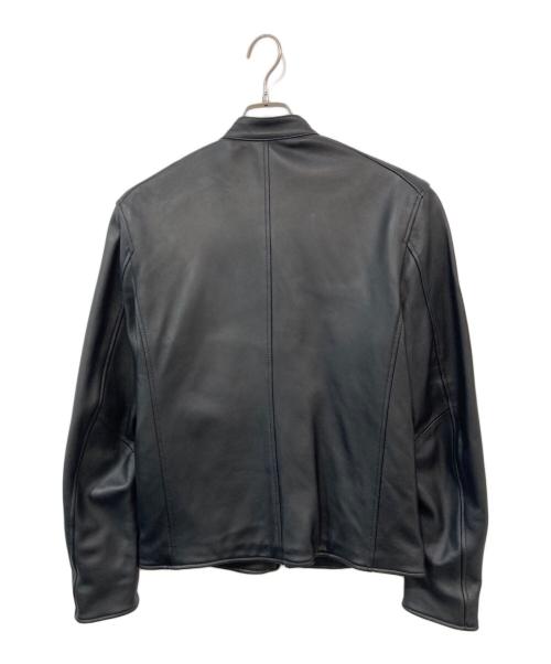 NANO BASE（ナノベース）NANO BASE (ナノベース) ラムレザーシングルライダースジャケット ブラック サイズ:Lの古着・服飾アイテム