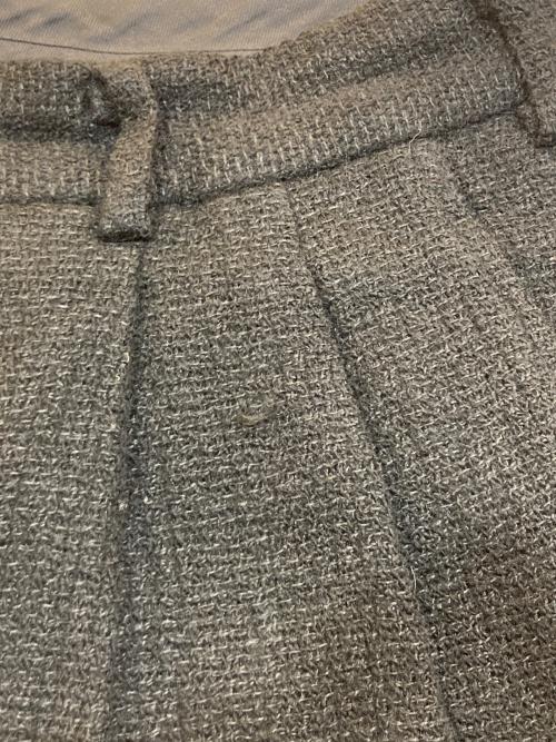 COMME des GARCONS HOMME（コムデギャルソン オム）COMME des GARCONS HOMME (コムデギャルソン オム) ウールリネン スラックス ブラック サイズ:SIZE Lの古着・服飾アイテム