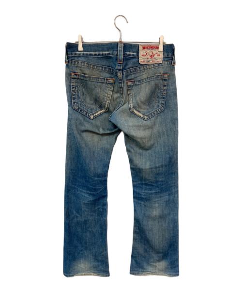 TRUE RELIGION（トゥルー レリジョン）TRUE RELIGION (トゥルー レリジョン) センタープレスパンツ インディゴ サイズ:SIZE ROW29の古着・服飾アイテム