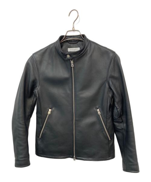 BEAUTY&YOUTH UNITED ARROWS（ビューティーアンドユースユナイテッドアローズ）BEAUTY&YOUTH UNITED ARROWS (ビューティーアンドユースユナイテッドアローズ) シープスキンシングルライダース ブラック サイズ:Sの古着・服飾アイテム