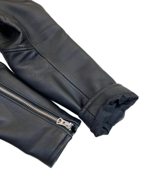 BEAUTY&YOUTH UNITED ARROWS（ビューティーアンドユースユナイテッドアローズ）BEAUTY&YOUTH UNITED ARROWS (ビューティーアンドユースユナイテッドアローズ) シープスキンシングルライダース ブラック サイズ:Sの古着・服飾アイテム