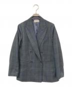 JOURNAL STANDARD relumeジャーナルスタンダード レリューム）の古着「チェックダブルジャケット」｜ネイビー×グリーン