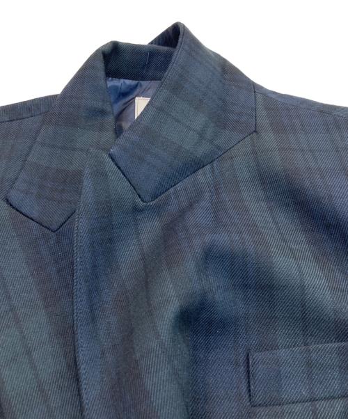 JOURNAL STANDARD relume（ジャーナルスタンダード レリューム）JOURNAL STANDARD relume (ジャーナルスタンダード レリューム) チェックダブルジャケット ネイビー×グリーン サイズ:36の古着・服飾アイテム