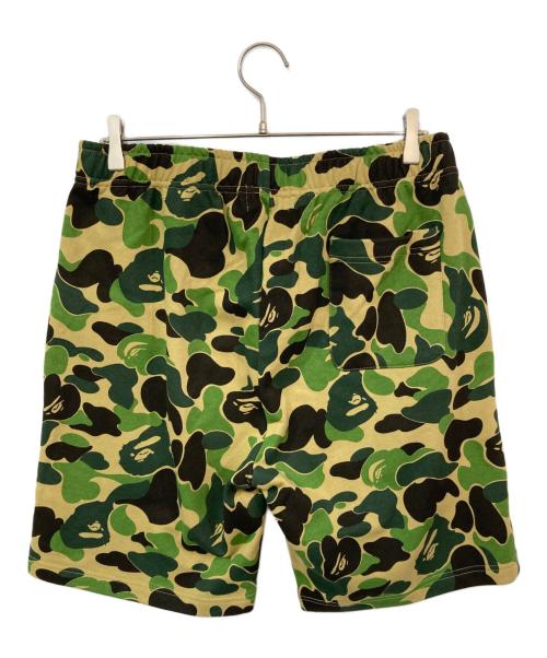 A BATHING APE（アベイシングエイプ）A BATHING APE (ア ベイシング エイプ) ABC camo shark sweatshort グリーン サイズ:Lの古着・服飾アイテム