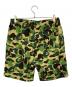 A BATHING APE (ア ベイシング エイプ) ABC camo shark sweatshort グリーン サイズ:L：14000円