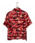 A BATHING APE (ア ベイシング エイプ) カモパームツリーオープンカラーシャツ レッド サイズ:M：12000円