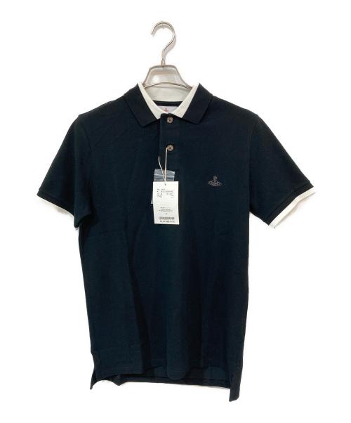 Vivienne Westwood man（ヴィヴィアン ウェストウッド マン）Vivienne Westwood man (ヴィヴィアン ウェストウッド マン) ポロシャツ ブラック サイズ:44の古着・服飾アイテム
