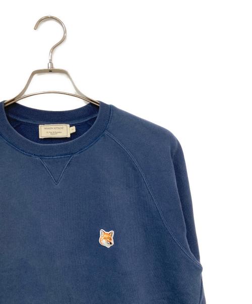 maison kitsune（メゾンキツネ）maison kitsune (メゾンキツネ) ラグランスウェット ネイビー サイズ:SIZE Sの古着・服飾アイテム