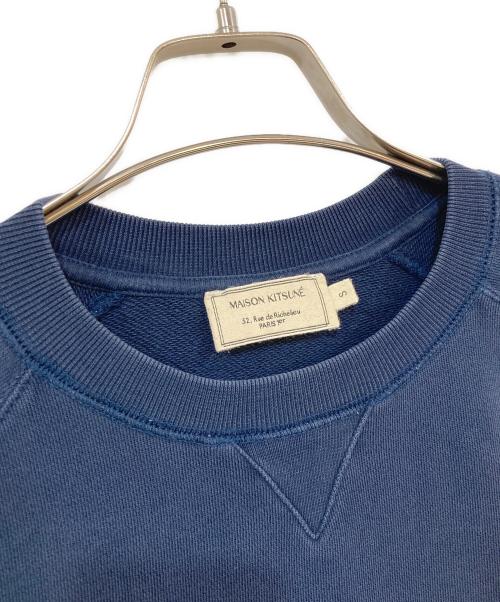 maison kitsune（メゾンキツネ）maison kitsune (メゾンキツネ) ラグランスウェット ネイビー サイズ:SIZE Sの古着・服飾アイテム