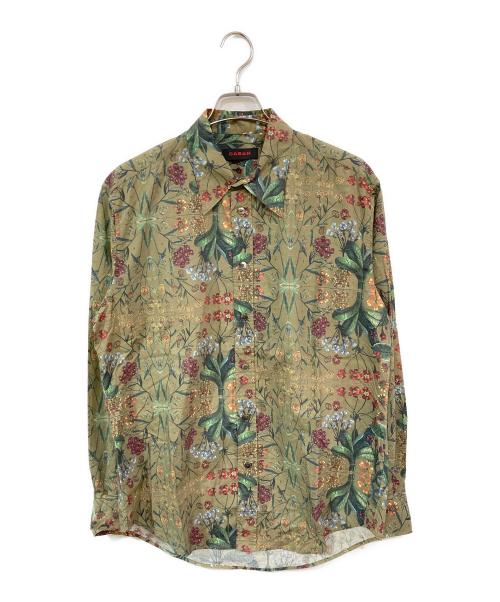 CABAN（キャバン）CABAN (キャバン) コットン パレルモフラワープリントレギュラーシャツ カーキ サイズ:SIZE Mの古着・服飾アイテム