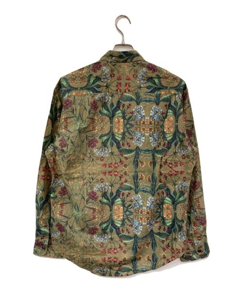 CABAN（キャバン）CABAN (キャバン) コットン パレルモフラワープリントレギュラーシャツ カーキ サイズ:SIZE Mの古着・服飾アイテム