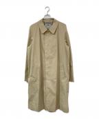 Aquascutumアクアスキュータム）の古着「比翼ステンカラーコート」｜ベージュ