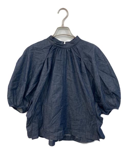 ELENDEEK（エレンディーク）ELENDEEK (エレンディーク) ボリューム2WAYブラウス インディゴ サイズ:FREEの古着・服飾アイテム