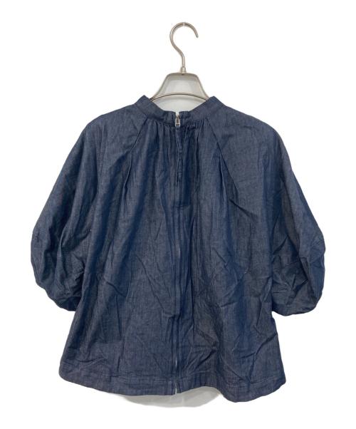 ELENDEEK（エレンディーク）ELENDEEK (エレンディーク) ボリューム2WAYブラウス インディゴ サイズ:FREEの古着・服飾アイテム