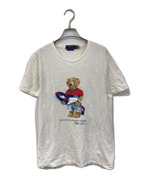 POLO RALPH LAUREN（ポロ・ラルフローレン）POLO RALPH LAUREN (ポロ・ラルフローレン) プリントTシャツ ホワイト サイズ:SIZE Lの古着・服飾アイテム