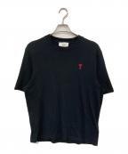 amiアミ）の古着「刺繍tシャツ」｜ブラック