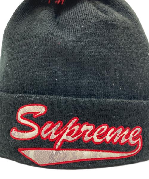 SUPREME（シュプリーム）SUPREME (シュプリーム) New Era (ニューエラ) ニット帽 ブラックの古着・服飾アイテム