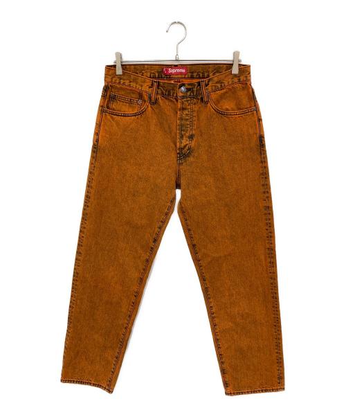 SUPREME（シュプリーム）Supreme (シュプリーム) Regular Jean Overdyed Orange ブラウン サイズ:30の古着・服飾アイテム
