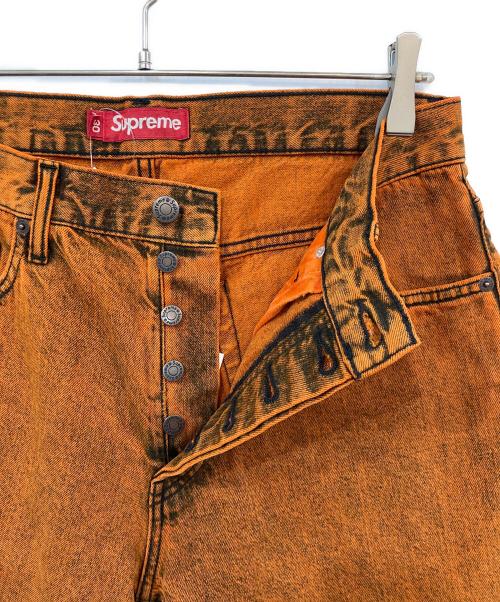 SUPREME（シュプリーム）Supreme (シュプリーム) Regular Jean Overdyed Orange ブラウン サイズ:30の古着・服飾アイテム