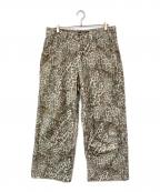 Jaded Londonジェイデッドロンドン）の古着「レオパードデニムパンツ」｜ブラウン