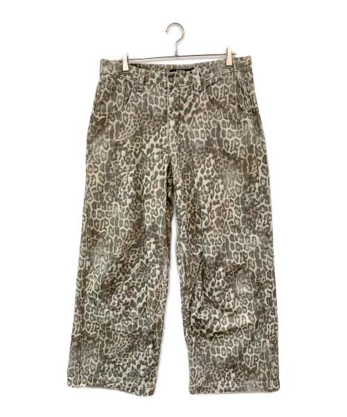 Jaded London（ジェイデッドロンドン）Jaded London (ジェイデッドロンドン) レオパードデニムパンツ ブラウン サイズ:30の古着・服飾アイテム