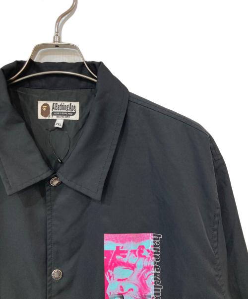 A BATHING APE（ア ベイシング エイプ）A BATHING APE (ア ベイシング エイプ) コーチジャケット ブラック サイズ:SIZE 2XLの古着・服飾アイテム