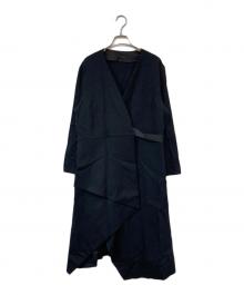 esteta（エステータ）の古着「ウールダブルクロス ワンピース」｜ブラック