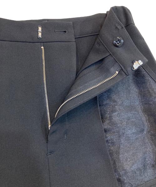 UN3D.（アンスリード）UN3D. (アンスリード) アンスリード ポケット切替オーガンジー スリットパンツ ブラック サイズ:SIZE Freeの古着・服飾アイテム