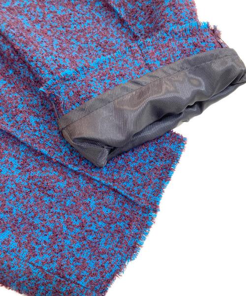 MAISON SPECIAL（メゾンスペシャル）MAISON SPECIAL (メゾンスペシャル) カラーループツイードパンツ ネイビー サイズ:SIZE Mの古着・服飾アイテム