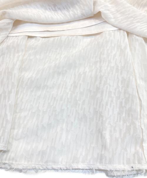 FRAY ID（フレイ アイディー）FRAY ID (フレイ アイディー) フリンジジャガードティアードワンピース ホワイト サイズ:1の古着・服飾アイテム