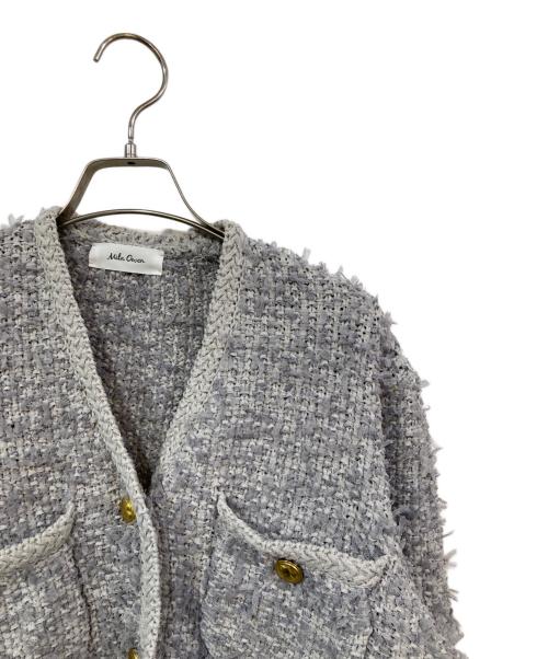 Mila Owen（ミラオーウェン）Mila Owen (ミラオーウェン) ニットツイードショートジャケット グレー サイズ:SIZE 1の古着・服飾アイテム