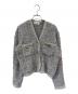 Mila Owen（ミラオーウェン）の古着「ニットツイードショートジャケット」｜グレー
