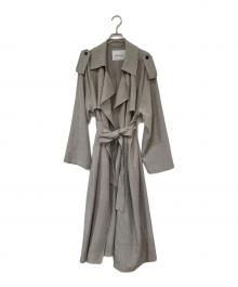Mila Owen（ミラオーウェン）の古着「ベルト付エポレットトレンチコート」｜グレー