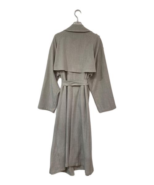 Mila Owen（ミラオーウェン）Mila Owen (ミラオーウェン) ベルト付エポレットトレンチコート グレー サイズ:SIZE 0の古着・服飾アイテム