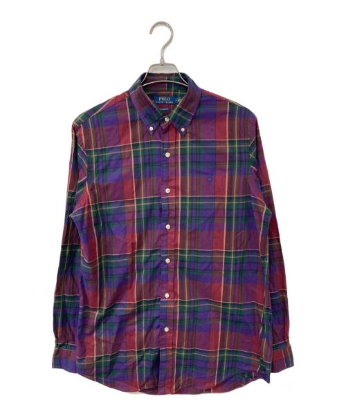 POLO RALPH LAUREN（ポロ・ラルフローレン）POLO RALPH LAUREN (ポロ・ラルフローレン) ボタンダウンチェックシャツ ブラウン サイズ:SIZE Mの古着・服飾アイテム