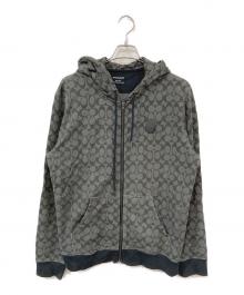 COACH（コーチ）の古着「シグネチャージップパーカー」｜ブラック