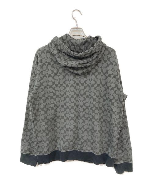 COACH（コーチ）COACH (コーチ) シグネチャージップパーカー ブラック サイズ:SIZE Lの古着・服飾アイテム