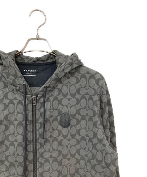 COACH（コーチ）COACH (コーチ) シグネチャージップパーカー ブラック サイズ:SIZE Lの古着・服飾アイテム