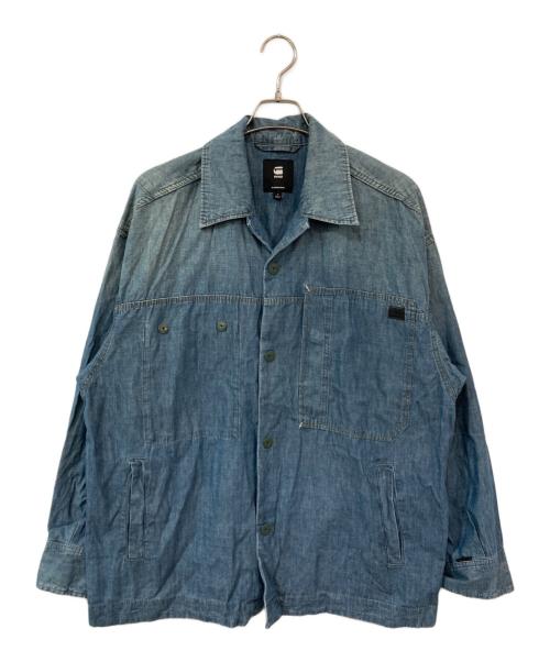 G-STAR RAW（ジースターロゥ）G-STAR RAW (ジースターロゥ) Oversized Loose Shirt/オーバーサイズドルーズシャツ インディゴ サイズ:SIZE Mの古着・服飾アイテム