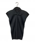 PLEATS PLEASEプリーツプリーズ）の古着「プリーツカットソー」｜ブラック