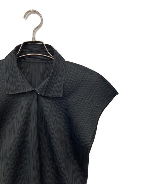 PLEATS PLEASE（プリーツプリーズ）PLEATS PLEASE (プリーツプリーズ) プリーツカットソー ブラック サイズ:SIZE 4の古着・服飾アイテム