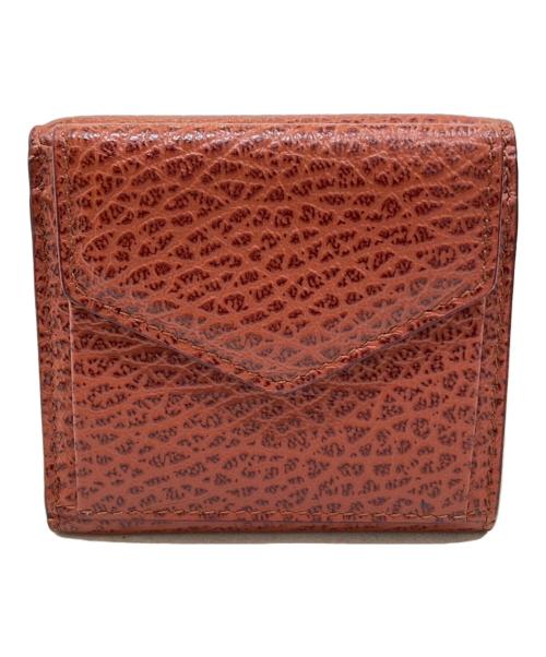 Maison Margiela（メゾンマルジェラ）Maison Margiela (メゾンマルジェラ) エンベロープ ミニウォレット レザー コンパクト ブラウンの古着・服飾アイテム