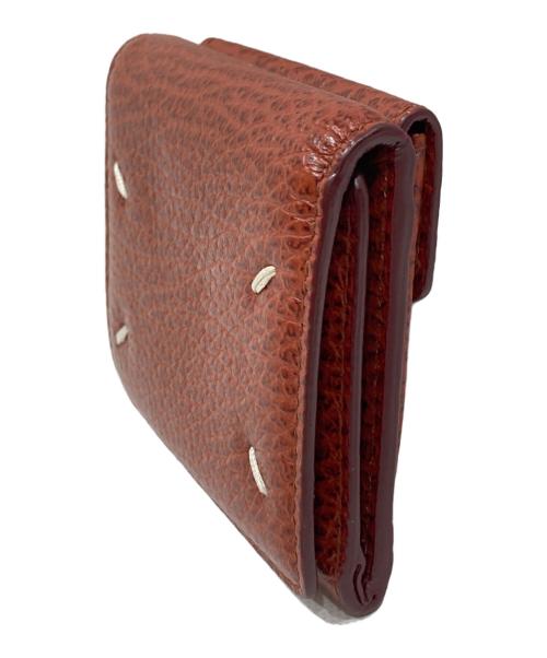 Maison Margiela（メゾンマルジェラ）Maison Margiela (メゾンマルジェラ) エンベロープ ミニウォレット レザー コンパクト ブラウンの古着・服飾アイテム